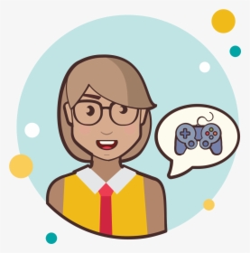 Circle Bubbles Icon - Girl Have Question Png, Transparent Png, Free Download