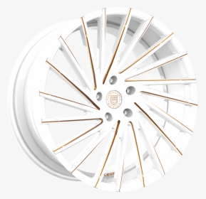 White And Gold Finish - Lexani Wraith Rims White, HD Png Download, Free Download