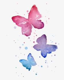 Transparent Watercolor Butterfly, HD Png Download, Free Download