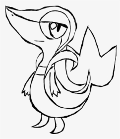 Pokemon Coloring Pages Printable Good Printable Coloring - Pokemon Snivy Coloring Pages, HD Png Download, Free Download