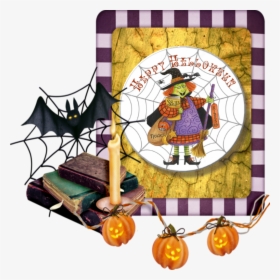 Witch With Spell Book - Cauldron, HD Png Download, Free Download