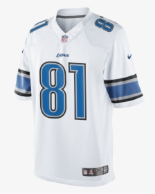 Detroit Lions White Jersey, HD Png Download, Free Download