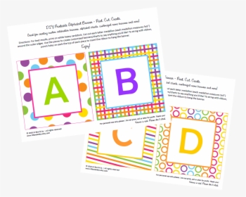 Each Piece On The Banner Has A Different Letter On - Alphabet, HD Png Download, Free Download