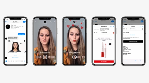 Facebook Messenger Ar Augmented Reality Sephora - Facebook Ar Camera, HD Png Download, Free Download