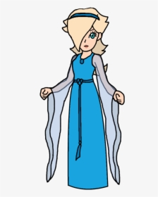 Blue Fairy By Katlime - Young Elsa Night Dress, HD Png Download, Free Download