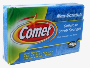 Sponge W/scrubr Cometno Scrtch 1pk - Carton, HD Png Download, Free Download