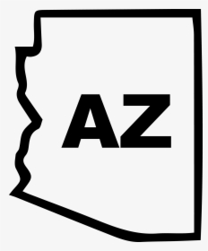 Arizona State Outline Decal - Clipart Arizona Outline, HD Png Download, Free Download