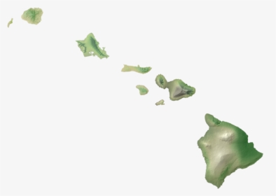 Hawaiian Islands Png - Hawaii Map Silhouette, Transparent Png, Free Download