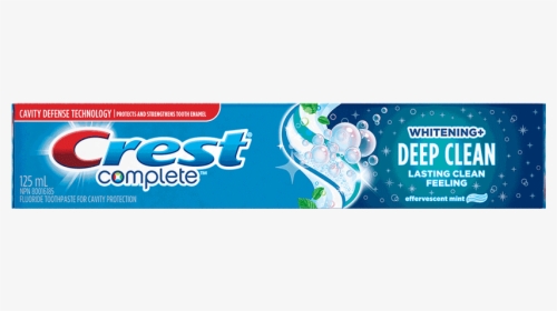 Crest Complete Extra Whitening Plus Deep Clean Toothpaste - Crest Deep Clean Mint, HD Png Download, Free Download