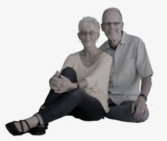 Lyn And Pastor , Png Download - Sitting, Transparent Png, Free Download