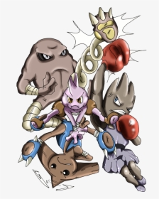 Pokemon Hitmonlee Vs Hitmonchan Images - Hitmonlee And Hitmonchan Png, Transparent Png, Free Download