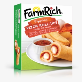 Pepperoni Pizza Roll-ups - Farm Rich Mozzarella Bites, HD Png Download, Free Download
