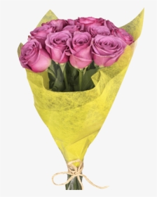 Diy 12 Lavender Roses Bouquet Magnaflor - Garden Roses, HD Png Download, Free Download