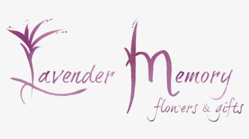 Lavender Memory Flowers & Gifts - Calligraphy, HD Png Download, Free Download
