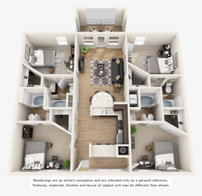 0 For The Buchanan Floor Plan - 1200 Sq Ft Apartment 3 Bedroom Plans, HD Png Download, Free Download