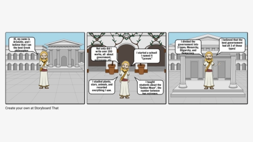 Cartoon Golden Mean Aristotle, HD Png Download, Free Download