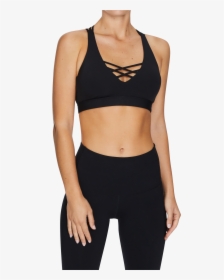Hibiscus Low Impact Strappy Sports Bra - Sports Bra, HD Png Download, Free Download