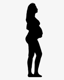 Silhouette Of Pregnant Lady At Getdrawings - Pregnant Girl Silhouette Png, Transparent Png, Free Download