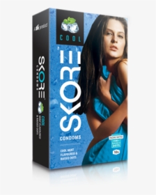Skore Cool Condoms 10"s Pack - Condom India, HD Png Download, Free Download