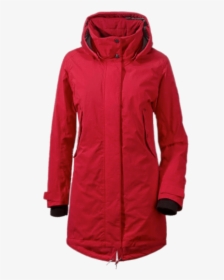 Red-parka - North Face Coat Winter Red, HD Png Download, Free Download