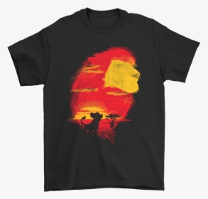 Lion King Setting Sun Mufasa King Of The Pride Lands - Funny Star Wars Merch, HD Png Download, Free Download