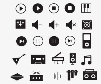 Free Music Controls Vector Icon Pack - Vector Music Icons Png, Transparent Png, Free Download