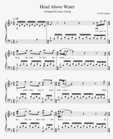 Head Above Water Piano Sheet, HD Png Download, Free Download