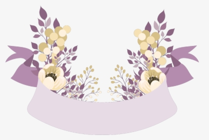 #banner #banners #floral #flower #flowers #sign #ftestickers - Floral Banner Png, Transparent Png, Free Download