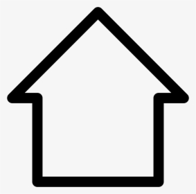Blank Home Button - Home Line Icon Png, Transparent Png, Free Download