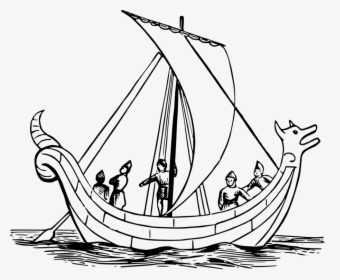 Caravel,ship,boat - Anglo Saxon Boat Drawing, HD Png Download, Free Download