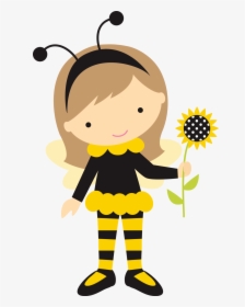 Paper Dolls, Buzz Bee, Bee Clipart, Girl - Bumble Bee Costume Clipart, HD Png Download, Free Download