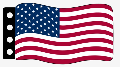 Usa Flag - Black And White American Flag Clipart, HD Png Download, Free Download