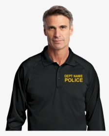 Long Sleeve Police Polo Shirt, HD Png Download, Free Download