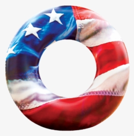 American Flag Swimming Pool Inflatable Floating Tube - Data Storage Device, HD Png Download, Free Download