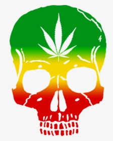 Rasta, Skull, Cannabis, Rastafarian, Weed, Reggae - Cannabis Bob Marley, HD Png Download, Free Download