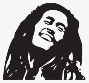 Bob Marley Stencil Reggae - Bob Marley, HD Png Download, Free Download