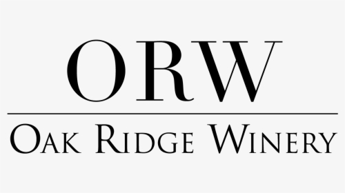 Letters O, R, W Horizontal, Horizontal Line Underneath, - Oak Ridge Winery, HD Png Download, Free Download