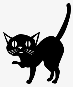 Cat Animal Black Shadow Tail - Cat Grabs Treat, HD Png Download, Free Download