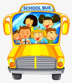 School Bus Bus Driver Illustration - School Bus Going To School Clip Art, HD Png Download, Free Download