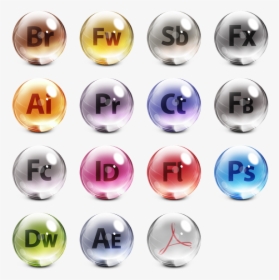 Adobe Icons Png - Icon Adobe Glass Png, Transparent Png, Free Download