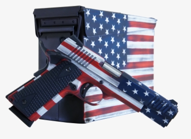 Citadel M-1911 With Ammo Can 45 Acp, - Citadel 1911 American Flag, HD Png Download, Free Download