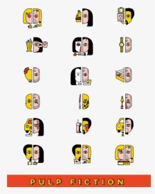 Pulp Fiction Icons, HD Png Download, Free Download
