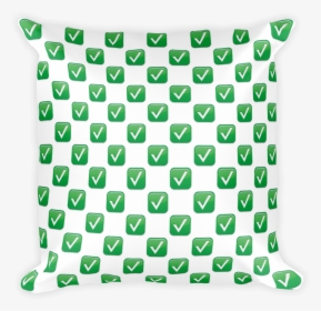 White Check Mark-just Emoji - Check Mark Emoji Pillow, HD Png Download, Free Download