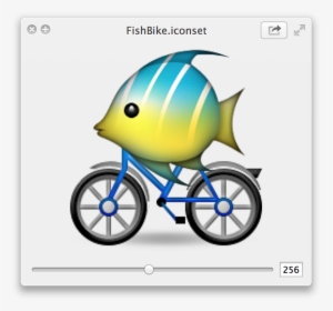 Figure 2-3 Previewing Icons In The Quicklook Window - Emoji Fish, HD Png Download, Free Download