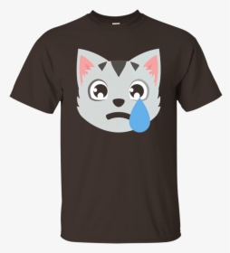 Check Awesome Sad Cat Emoji Emoticon Cute T Shirt - Fake Gucci Shirt, HD Png Download, Free Download