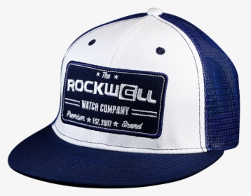 Snapback Trucker Hat Watch Co White/navy"  Class= - Rockwell Watches, HD Png Download, Free Download