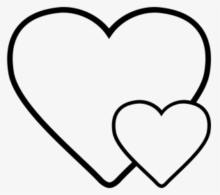 Hearts Svg Png Icon Free Download - Big And Small Heart, Transparent Png, Free Download