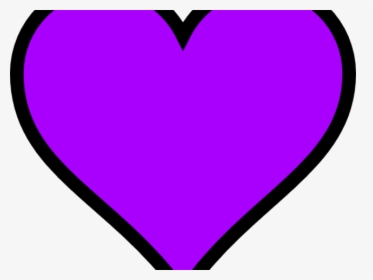 Small Heart Clipart - Purple Heart Sketch Png, Transparent Png, Free Download
