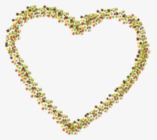 Leaves Heart 2 Clip Arts - Leaves Heart Png, Transparent Png, Free Download