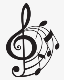 Musical Note Clef Drawing Musical Theatre - Fancy Treble Clef Clip Art, HD Png Download, Free Download